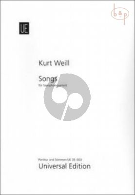 Songs (SATB) (Score/Parts)
