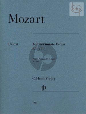 Sonata F-major KV 280 fur Klavier