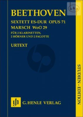 Sextett Es-dur Op.71 mit Marsch WoO 29 (2 Clar.[Bb]- 2 Bassoons- 2 Horns[Eb/F])