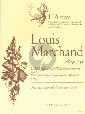 Marchand L'Oeuvre d'Orgue Vol.1 (edited Jean Bonfils)