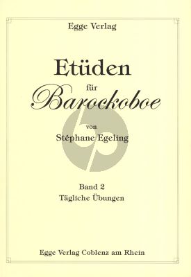 Egeling Etuden Barockoboe Vol.2 Tagliche Ubungen