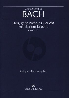 Bach Kantate BWV105 Herr, gehe nicht ins Gericht mit deinem Knecht (Klavierauszug) (deutsch/englisch)