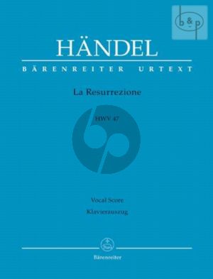 La Resurrezione HWV 47 Vocal Score (it.)