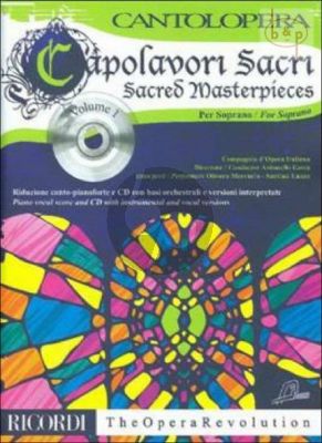 Capolavori Sacri - Sacred Masterpieces Vol.1 (Soprano Voice-Piano)