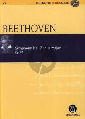 Beethoven Symphony No. 7 A-major Op. 92 Study Score (Score with Audio CD) (Richard Clarke)