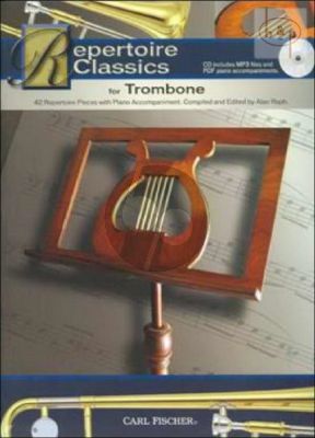 Repertoire Classics for Trombone (42 Repertoire Pieces with Piano Accomp.) (Bk-Cd)