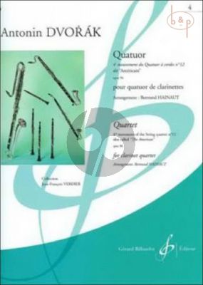 Quatuor Op.96 (4 Movements from String Quartet "American") (3 Clar.[Bb]-Bass Clar.) (Score/Parts)