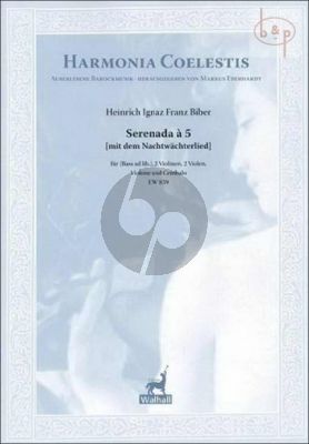 Serenada a 5 (nach dem Nachtwachterlied) (2 Vi.- 2 Va.-Violone-Cembalo) (Bass ad lib)