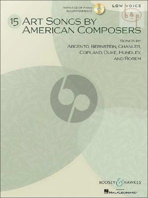 15 Art Songs by American Composers (Low Voice)