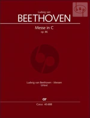 Messe C-dur Op.86 (SATB soli-SATB-Orch.) (lat.) (Full Score)