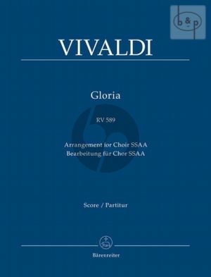 Gloria RV 589 (SSA soli-SSAA-Orch.) (Full Score)