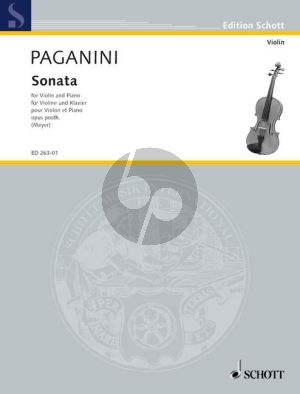 Paganini Sonata Op.posthume Violin-Piano (ed. Fritz Meyer)