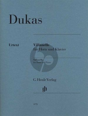 Dukas Villanelle Horn in F and Piano (edited by Dominik Rahmer) (Henle-Urtext)