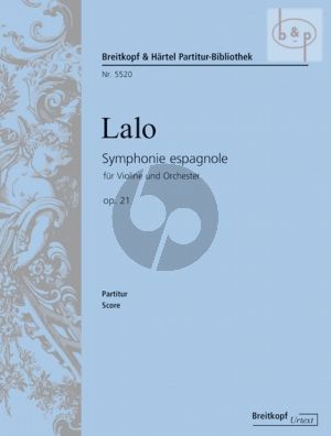 Symphonie Espagnole Op.21 (Violin-Orch.) (Study Score)