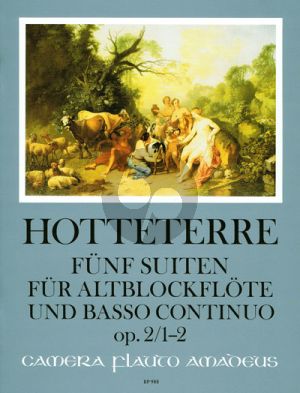 Hotteterre 5 Suiten Op. 2 Vol. 1 No. 1 - 2 Altblockflöte und Bc (Winfried Michel)