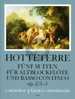 Hotteterre 5 Suiten Op. 2 Vol. 2 No. 3 - 5 Altblockflöte und Bc (Winfried Michel)