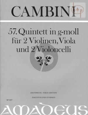 Quintet No.57 g-minor (2 Vi.-Va.- 2 Vc.)