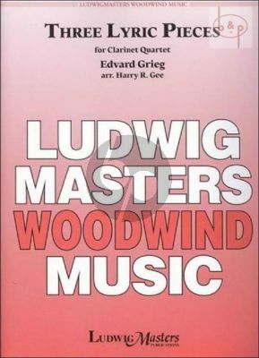 3 Lyric Pieces Op.12 (3 Clar.[Bb]-Bass Clar.) (Score/Parts)