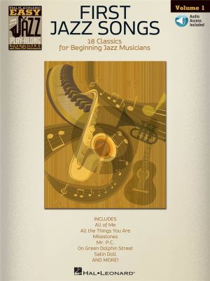 Album First Jazz Songs - for All C.-Bb.-Eb. and Bass Clef Instruments Book with Audio Online (Easy Jazz Play-Along Series Vol.1)