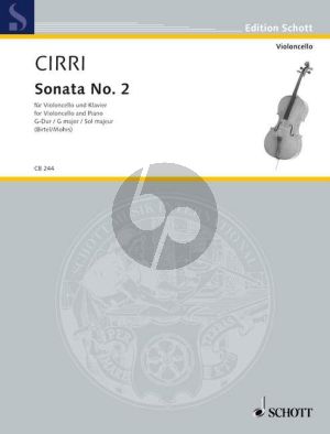 Cirri Sonata No. 2 G-major Violoncello and Bc (edited by W.Birtel)