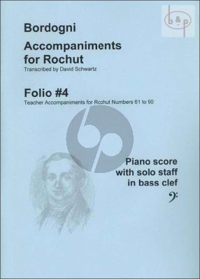 Vocalises Accompaniments for Rochut Vol.4 (Teacher Accomp. for Rocht No.61 to 90)