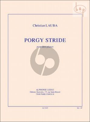 Porgy Stride pour 2 Pianos Score/Parts