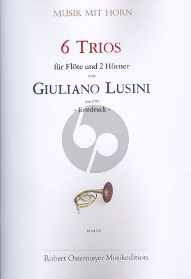 Lusini 6 Trios Flute- 2 Horns[F] (Score/Parts)