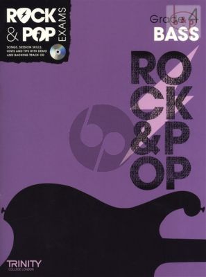 Rock & Pop Exams Bass Grade 4 (Songs-Session Skills-Hints and Tips)