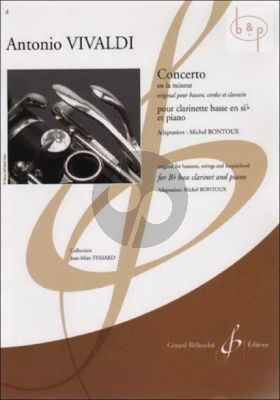 Concerto a-minor (orig. Bassoon) (arr. Bass Clar.) (Part. in TC and BC) (adv.level)