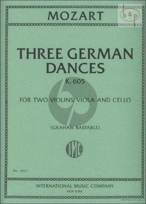 3 German Dances KV 605 (2 Vi.-Va.-Cello)