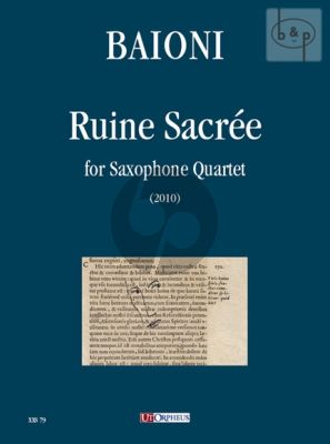 Ruine Sacree (2010) SATB Score/Parts