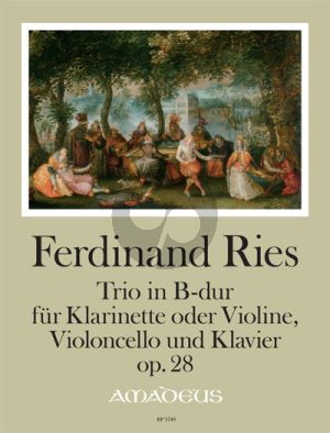 Ries Trio B-dur Op. 28 Klarinette [Bb] oder Violine-Violoncello und Klavier (Part./Stimmen) (Bernhard Pauler)