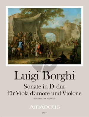 Borghi Sonata D-major Viola d'amore-Violone [Vc.] (Score/Parts) (edited by D & M.Jappe)