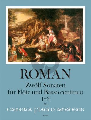 Roman 12 Sonatas Vol. 1 No. 1 - 3 Flute and Bc (edited by Harry Joelson)