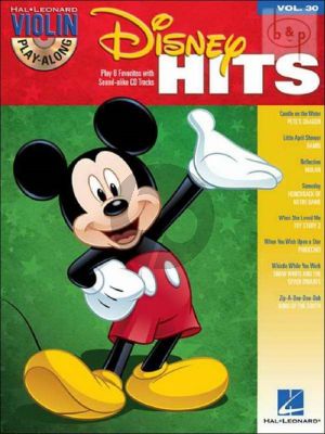 Disney Hits (Violin Play-Along Vol.30) (Bk-Cd)