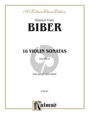 Biber 16 Sonatas Vol.2 Mystery/Rosary Sonatas for Violin and Piano