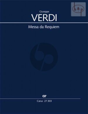 Verdi Messa da Requiem SMsTB soli-SATB-Orch. Full Score (lat.) (edited by Norbert Bolin)