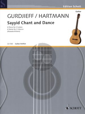 Gurdjieff-Hartmann Sayyid Chant and Dance (6 Pieces) for 2 Guitars (2 Scores) (arr. G.I.Klawatsch and G.Kainz)