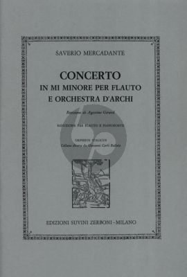 Mercadante Concerto E-minor (with Rondo Russo) Flute-Orchestra Edition for Flute and Piano (edited by Agostino Girard)