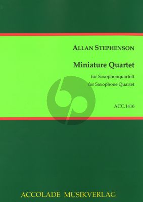 Stephenson Miniature Quartet 4 Saxophonen (SATB) (Part./Stimmen)