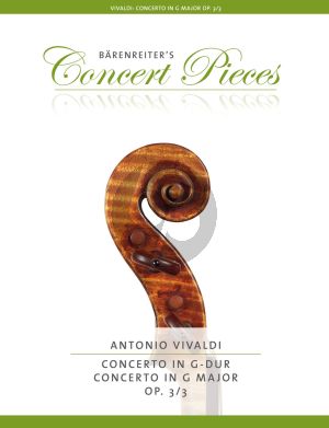 Vivaldi Concerto G-major Op.3 No.3 RV 310 Violin and Piano (edited by Kurt Sassmannshaus)