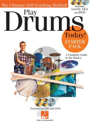 Schroedl Play Drums Today! Starter Pack Levels 1 & 2 (Bk-CD-DVD)