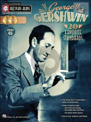 Gershwin 20 Favorite Standards (Jazz Play-Along Series Vol.45)