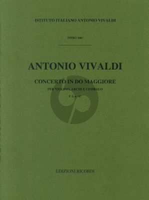 Vivaldi Concerto Do Maggiore RV 177 Vo-Archi-BC Score