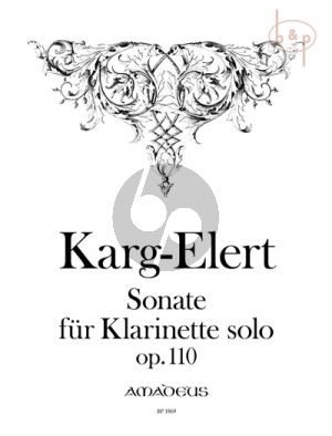 Karg-Elert Sonate Op.110 Clarinet solo (edited by Yvonne Morgan)