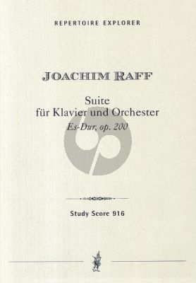 Raff Suite Es-Dur Op.200 Klavier-Orch. Studienpart.