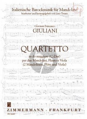 Quartetto A-major (2 Mandolins-Flute-Viola)