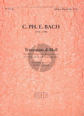 Bach Triosonate d moll Wq 145 Flöte-Violine-Bc (ed. Alfred Dürr)