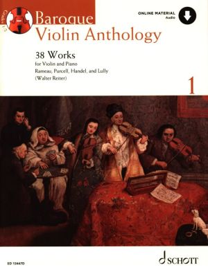 Album  Baroque Violin Anthology Vol.1 - 38 Works for Violin and Piano Book with Audio Online (edited by Walter Reiter)