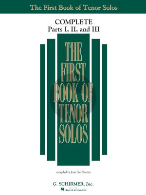 First Book of Tenor Solos Complete Part 1 - 2 - 3 Piano and Vocal (edited by Joan Frey Boytim)